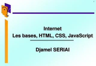 Internet Les bases, HTML, CSS, JavaScript Djamel SERIAI