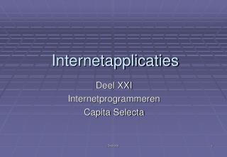 Internetapplicaties