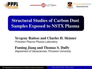 Structural Studies of Carbon Dust Samples Exposed to NSTX Plasma