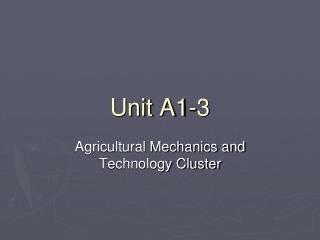 Unit A1-3