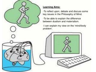 Learning Aims: -To reflect upon, debate and discuss some key issues in the Philosophy of Mind.