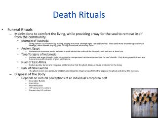 Death Rituals