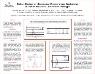 Linkage Findings on Chromosome 2 Suggest a Gene Predisposing