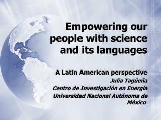 Empowering our people with science and its languages