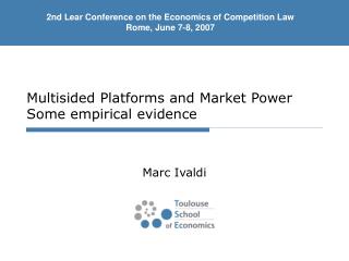 Multisided Platforms and Market Power Some empirical evidence