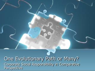 One Evolutionary Path or Many?