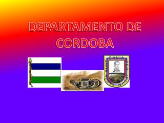 DEPARTAMENTO DE CORDOBA