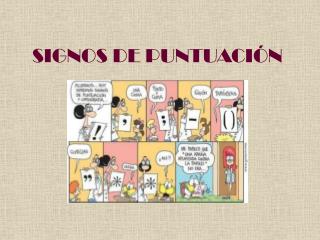 SIGNOS DE PUNTUACIÓN