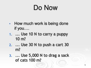 Do Now