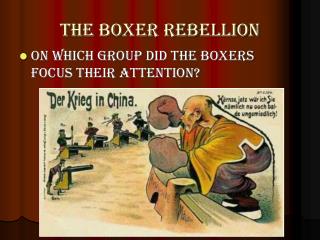 The Boxer Rebellion