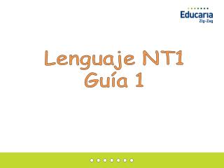 Lenguaje NT1 Guía 1