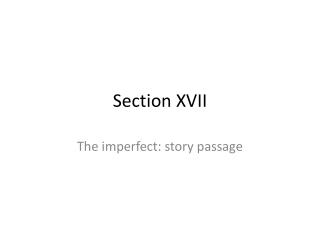 Section XVII