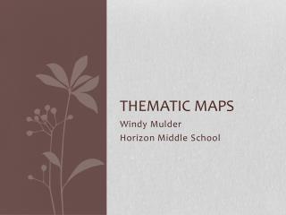 Thematic maps