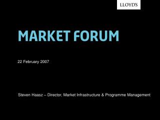 Market forum