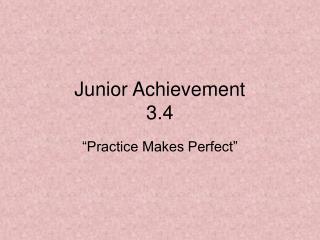 Junior Achievement 3.4