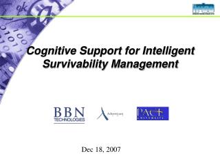 Cognitive Support for Intelligent Survivability Management