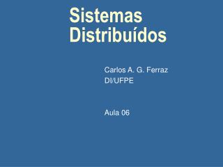 Sistemas Distribuídos