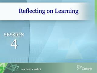 Reflecting on Learning