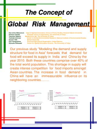 The Concept of Global Risk Management