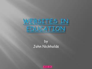 Websites in education