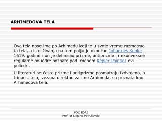 ARHIMEDOVA TELA