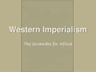 Western Imperialism
