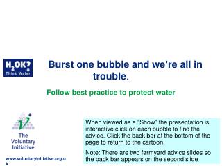 Burst one bubble and we’re all in trouble .