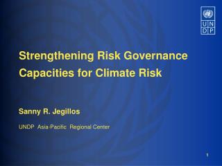 Strengthening Risk Governance Capacities for Climate Risk