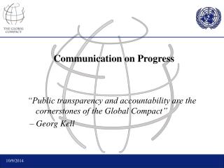 Communication on Progress