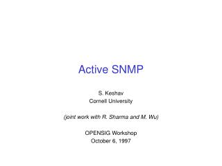 Active SNMP