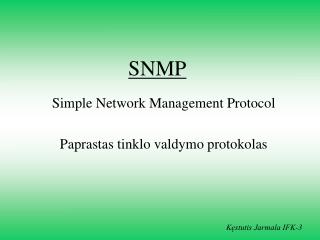 SNMP