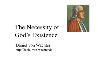 The Necessity of God’s Existence