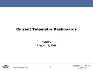 Current Telemetry Dashboards