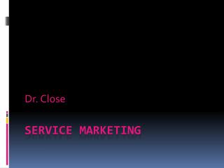 Service marketing