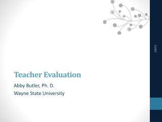 Teacher Evaluation