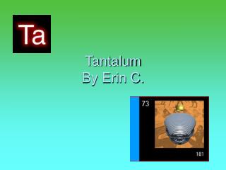 Tantalum By Erin C.