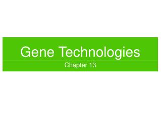 Gene Technologies