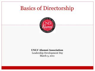 Basics of Directorship