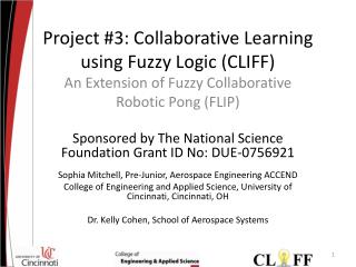 Project #3: Collaborative Learning using Fuzzy Logic (CLIFF)