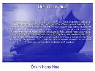 Örkin hans Nóa