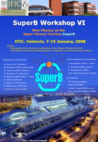 IFIC, Valencia, 7-15 January, 2008