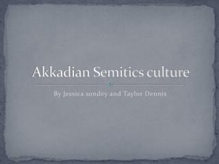 Akkadian Semitics culture