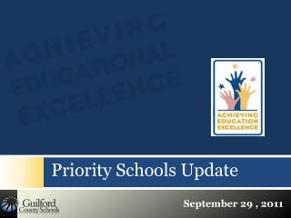 Priority Schools Update