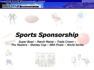 Sports Sponsorship