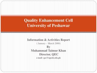 Quality Enhancement Cell University of Peshawar