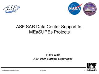 ASF SAR Data Center Support for MEaSUREs Projects