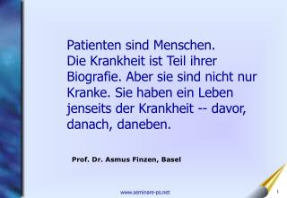 Prof. Dr. Asmus Finzen, Basel