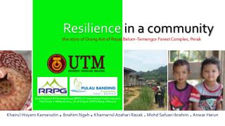 Resilience in a community