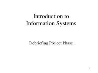 Introduction to Information Systems