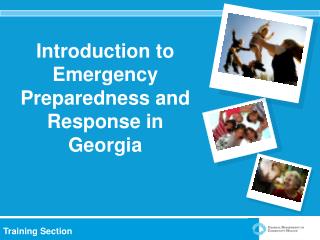 Introduction to Emergency Preparedness and Response in Georgia